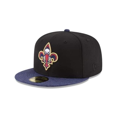 New Orleans Pelicans Gorra | New Era NBA Shadow Tech 59fifty Fitted Cap Mexico - Negros